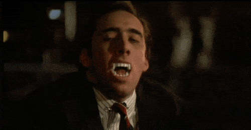 Nicolas Cage in the 1988 film Vampire's Kiss.